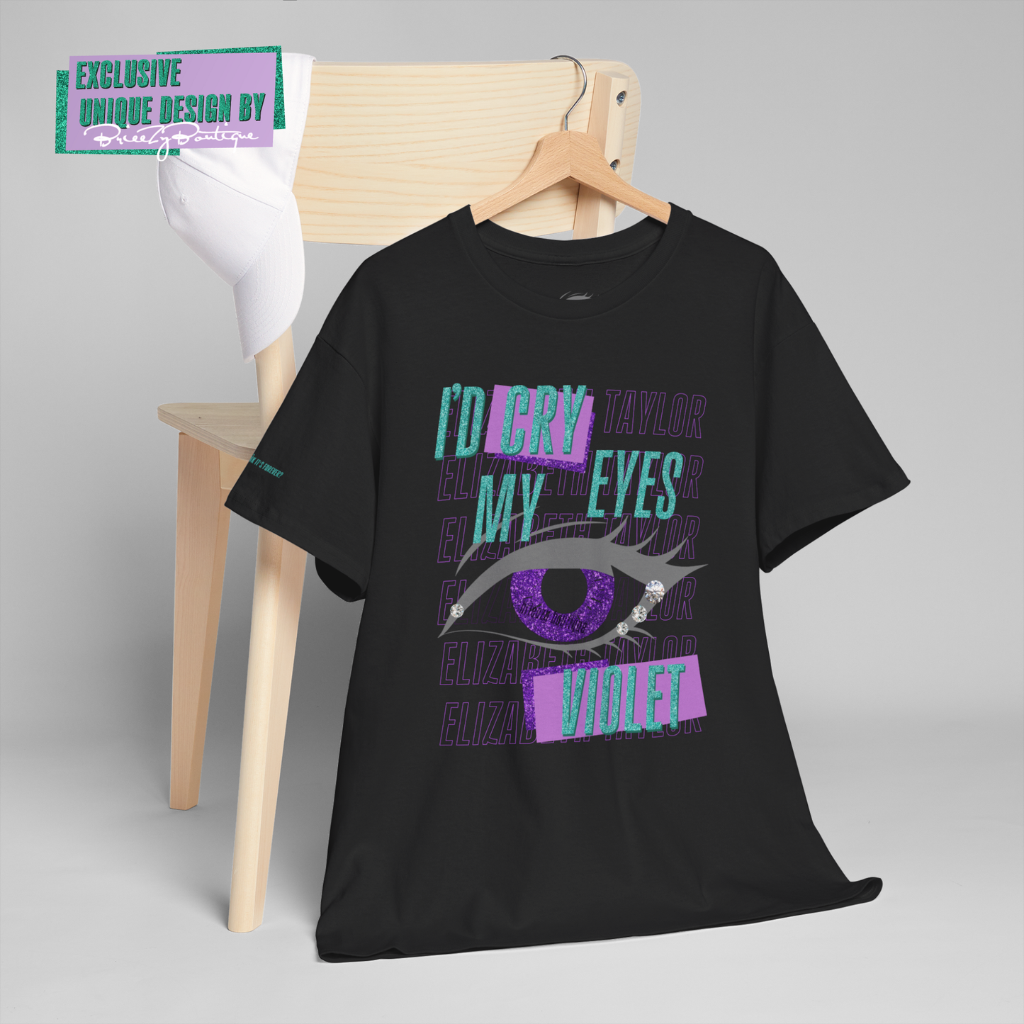 Unique I'd Cry My Eyes Violet Unisex T-Shirt - 10 Color Options Available, Gildan 5000