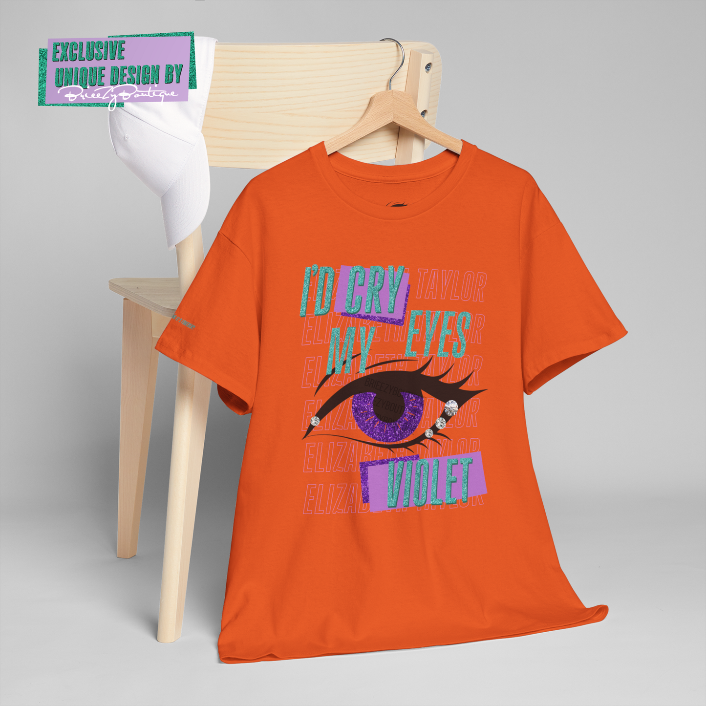 Unique I'd Cry My Eyes Violet Unisex T-Shirt - 10 Color Options Available, Gildan 5000