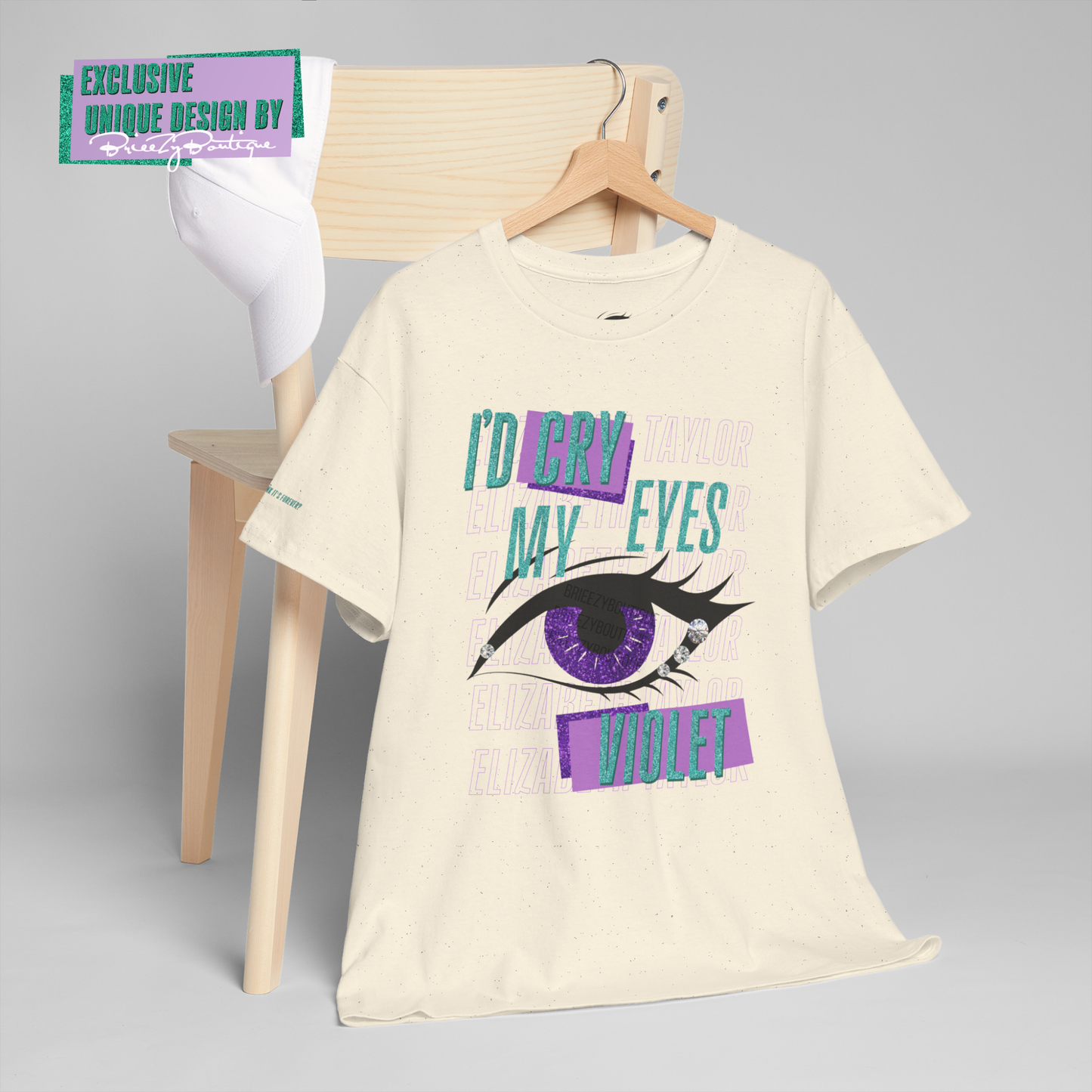 Unique I'd Cry My Eyes Violet Unisex T-Shirt - 10 Color Options Available, Gildan 5000