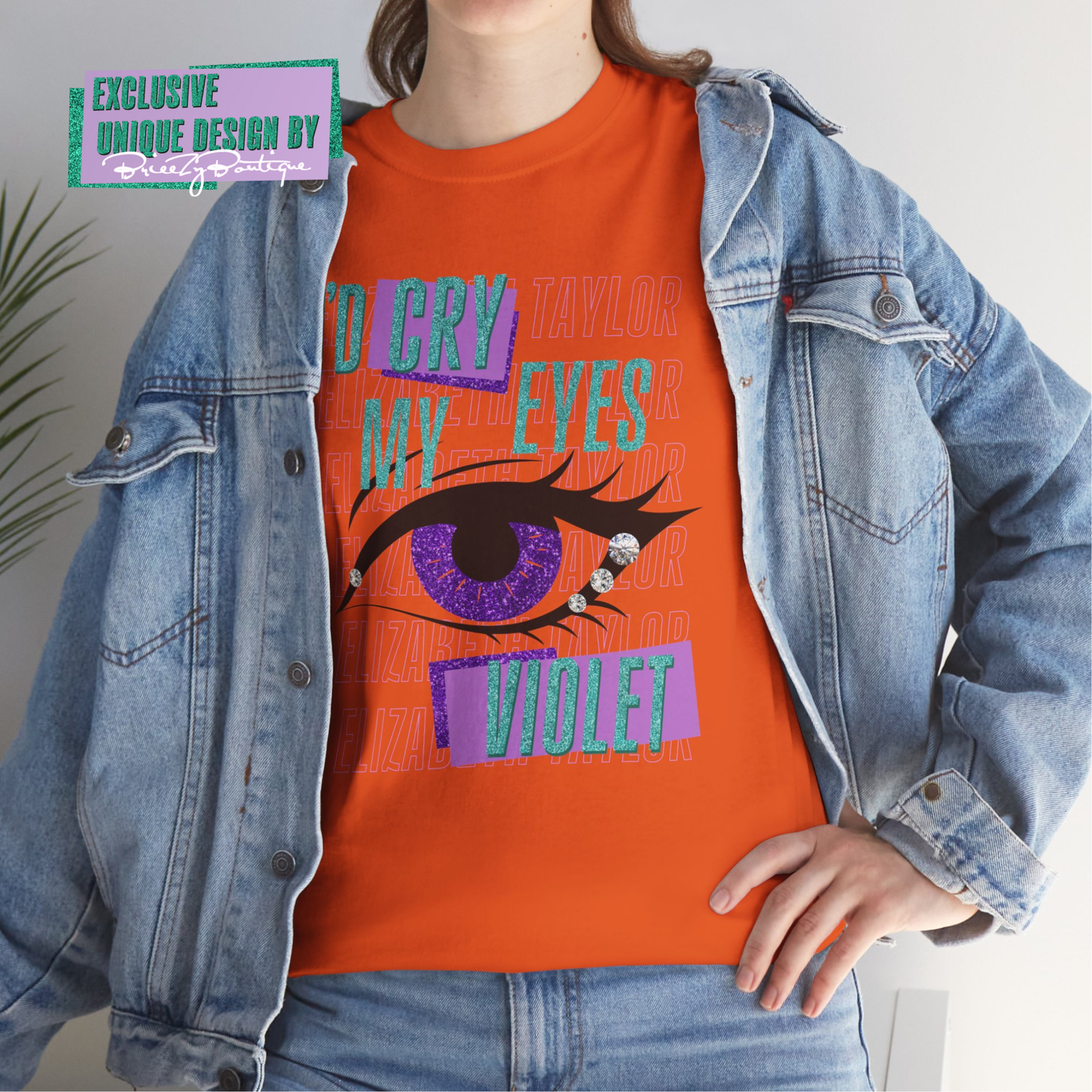 Unique I'd Cry My Eyes Violet Unisex T-Shirt - 10 Color Options Available, Gildan 5000