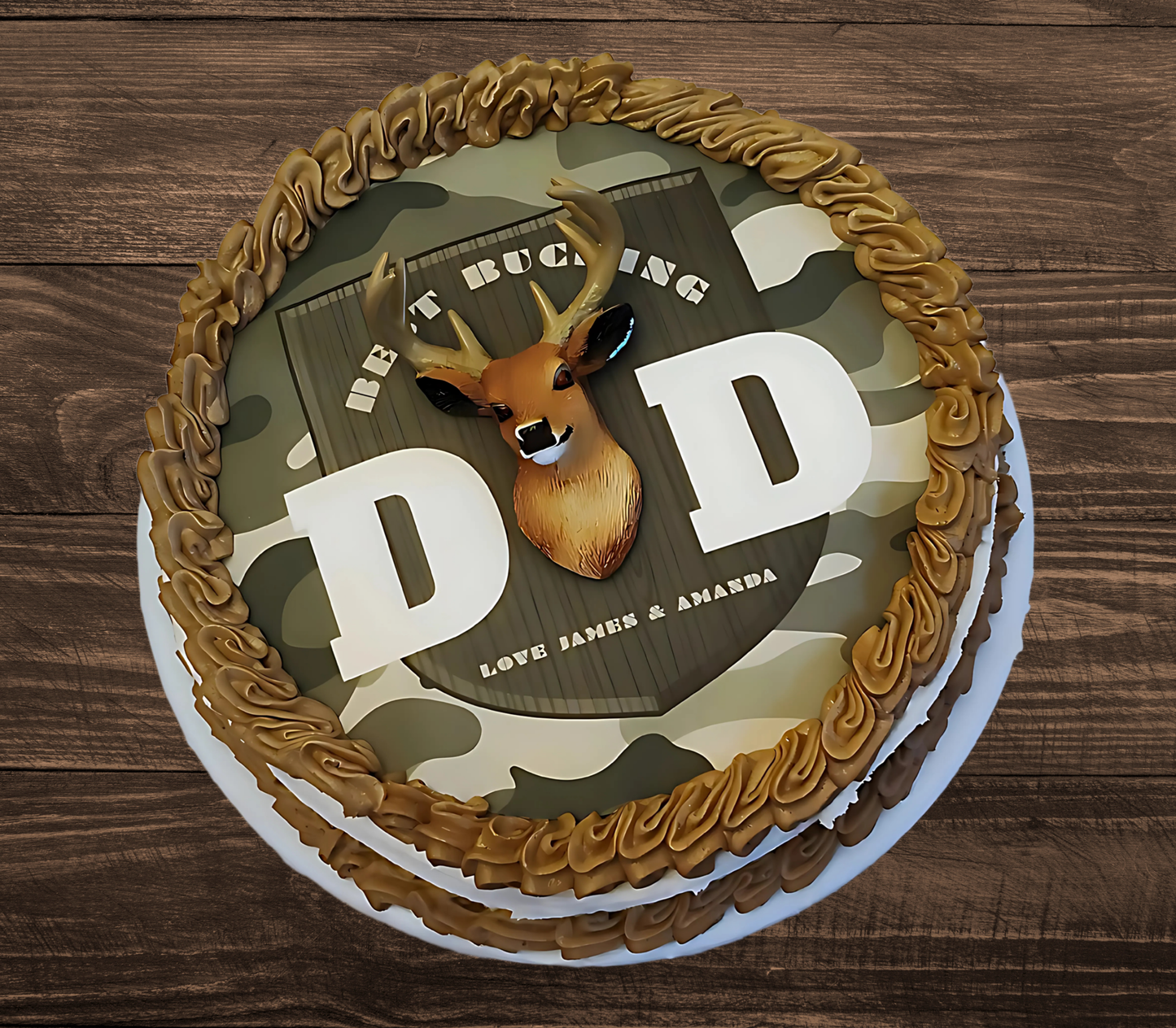 Outdoor Edible Father's Day Cake Topper Personalized Sugar Sheet | 6 Style Options