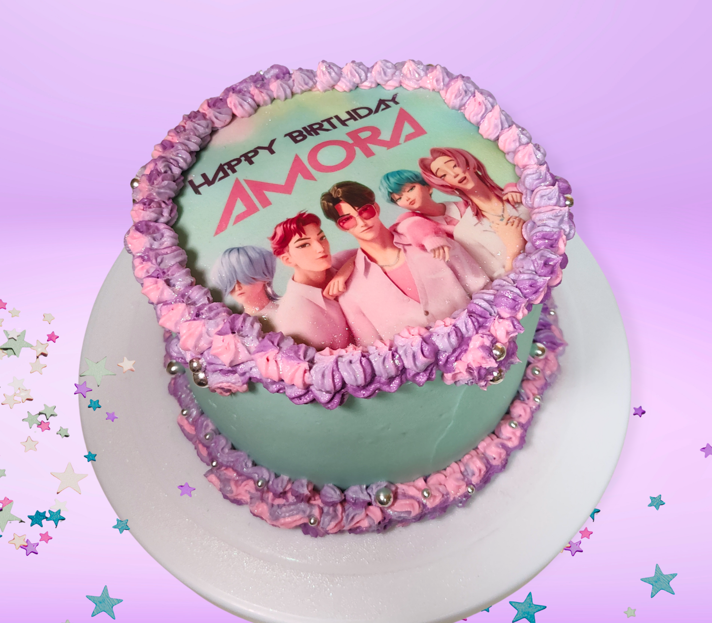 Demon Hunters Edible Cake Topper Sugar Sheet | for a K-Pop Birthday Party