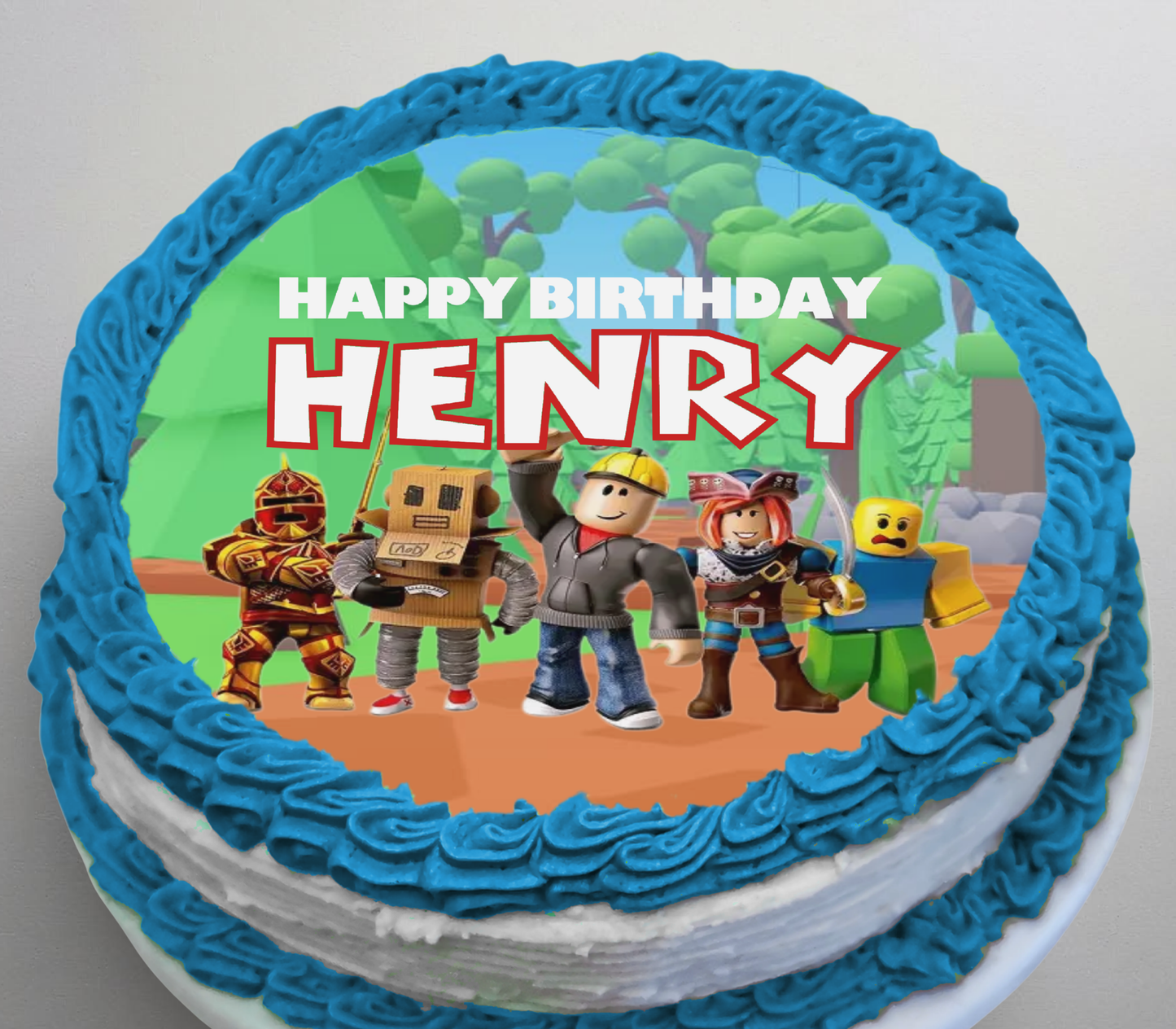 Roblox Edible Cake Topper Sugar Sheet | for a Roblox Birthday Party