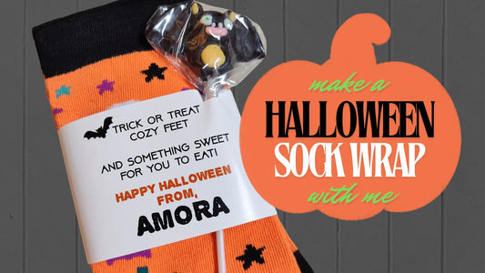 Trick or Treat and Cozy Feet Halloween Sock Wraps