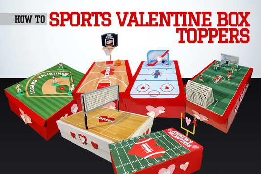 HOW TO: Sports Valentines Box Toppers
