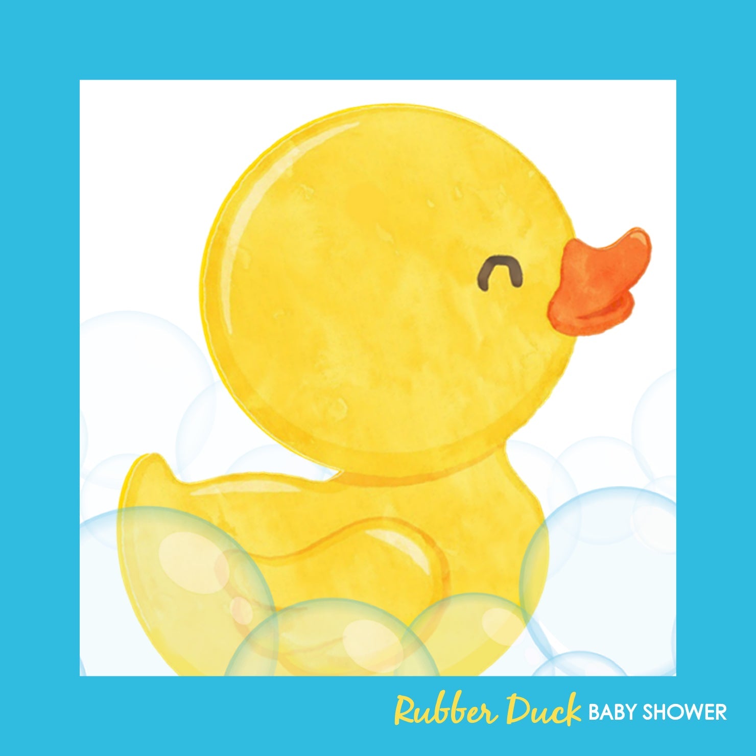 Boy Rubber Duck Baby Shower