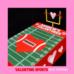 Sports Valentine Box Toppers