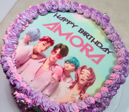 Demon Hunters Edible Cake Topper Sugar Sheet | for a K-Pop Birthday Party