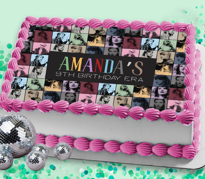 In My Birthday Era Edible Cake Topper Sugar Sheet | for a Swiftie Birthday Party