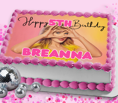 In My Birthday Era Edible Cake Topper Sugar Sheet | for a Swiftie Birthday Party