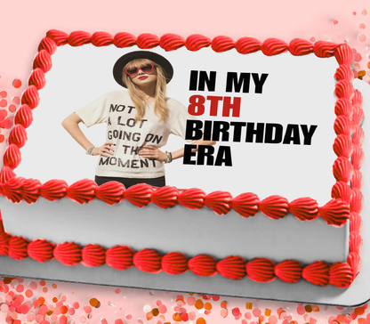 In My Birthday Era Edible Cake Topper Sugar Sheet | for a Swiftie Birthday Party