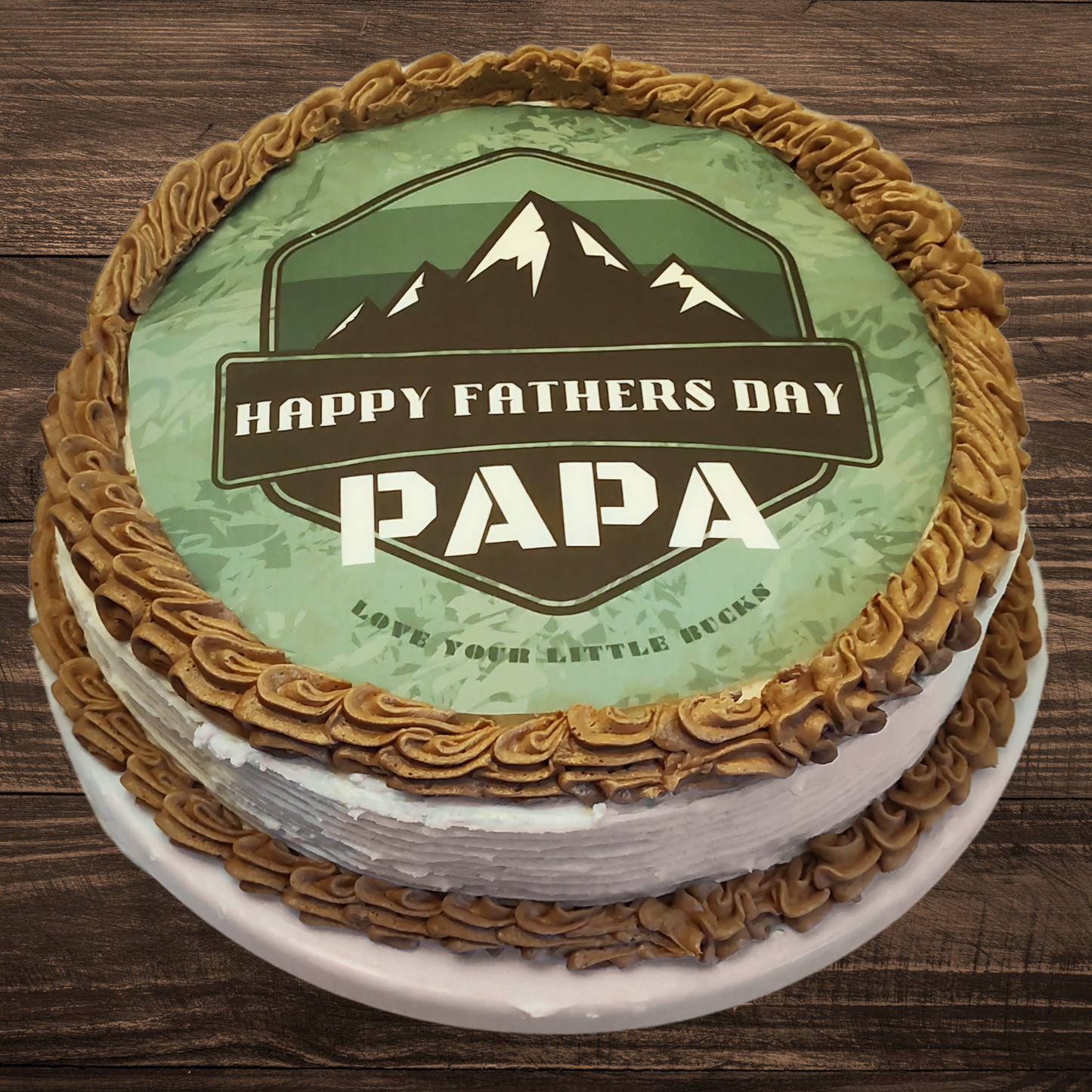 Outdoor Edible Father's Day Cake Topper Personalized Sugar Sheet | 6 Style Options