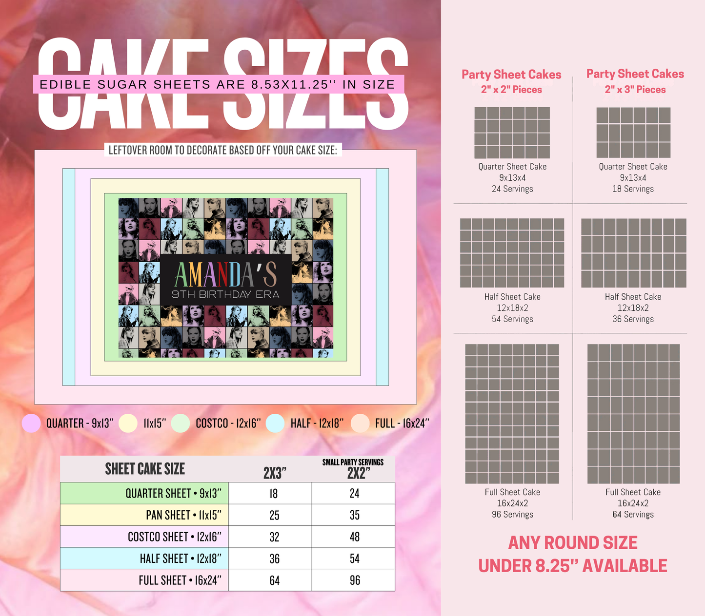 In My Birthday Era Edible Cake Topper Sugar Sheet | for a Swiftie Birthday Party