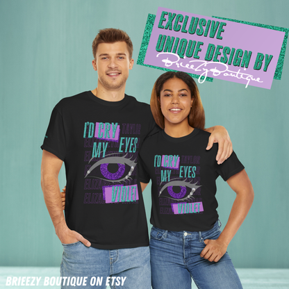 Unique I'd Cry My Eyes Violet Unisex T-Shirt - 10 Color Options Available, Gildan 5000