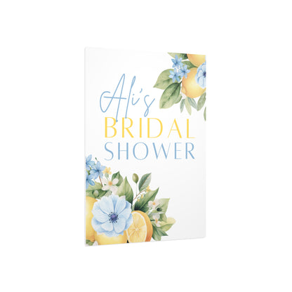Customized Foam Board - Bridal Shower Welcome Sign with Lemon Floral Design