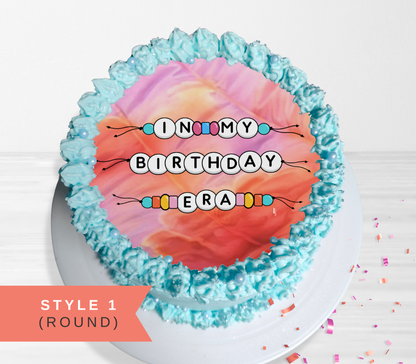 In My Birthday Era Edible Cake Topper Sugar Sheet | for a Swiftie Birthday Party