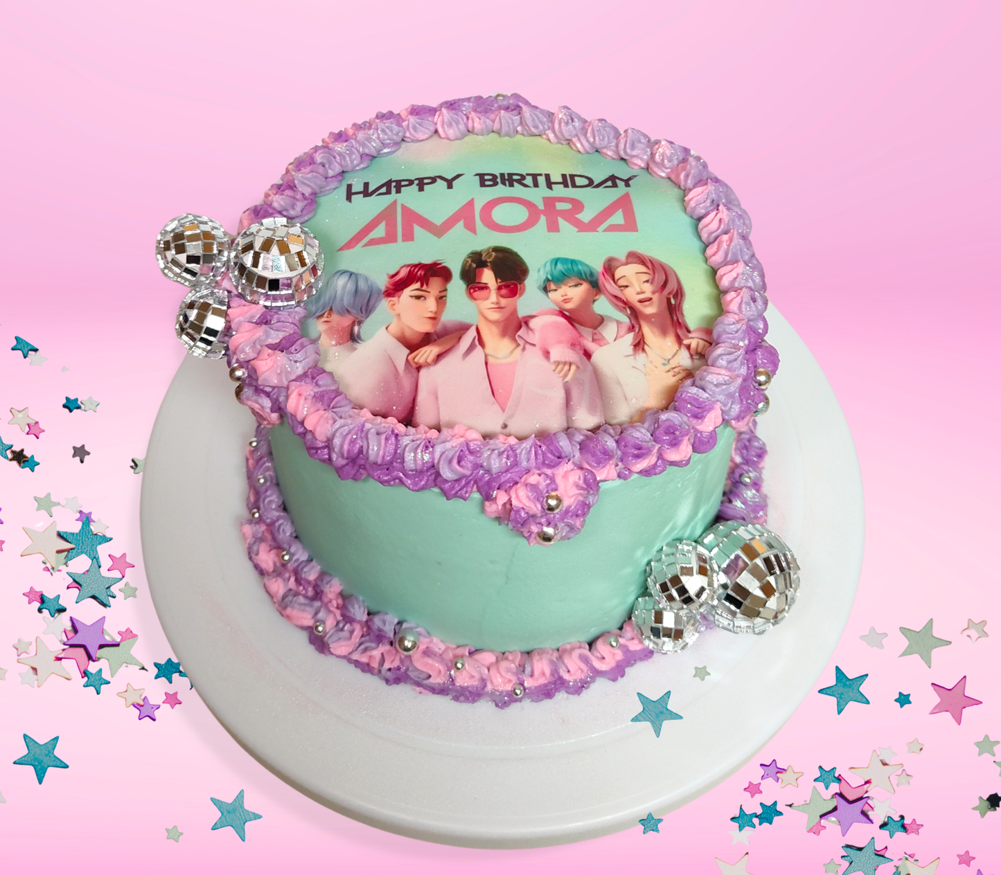 Demon Hunters Edible Cake Topper Sugar Sheet | for a K-Pop Birthday Party