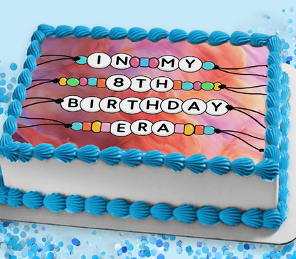 In My Birthday Era Edible Cake Topper Sugar Sheet | for a Swiftie Birthday Party