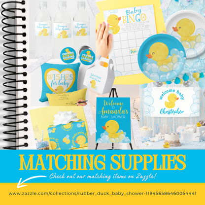 Rubber Duck Advice for the Parents to Be Baby Shower Cards (Digital Download)