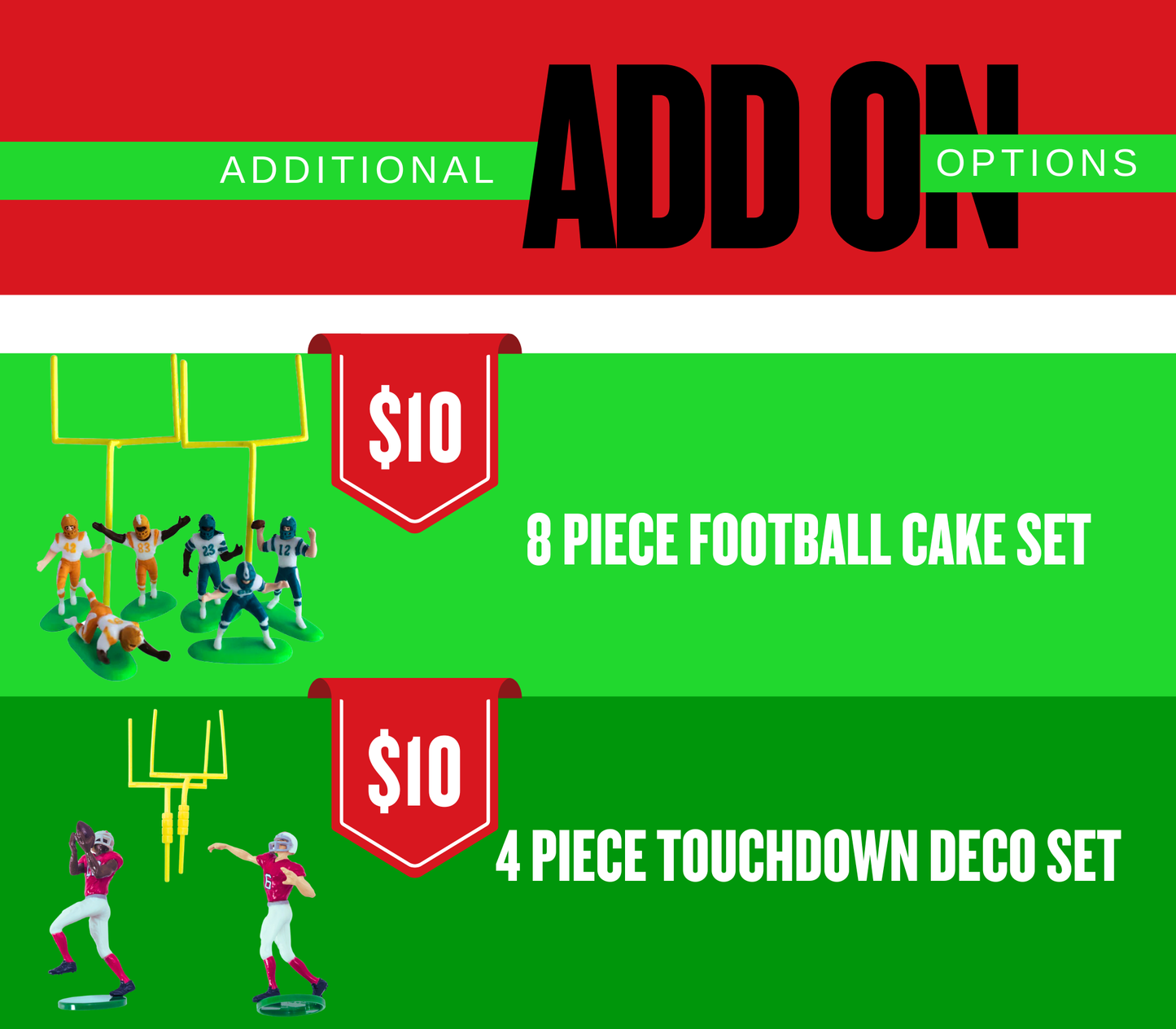Edible Football Field Cake Topper Personalized Sugar Sheet | for a Football Birthday or Team Party