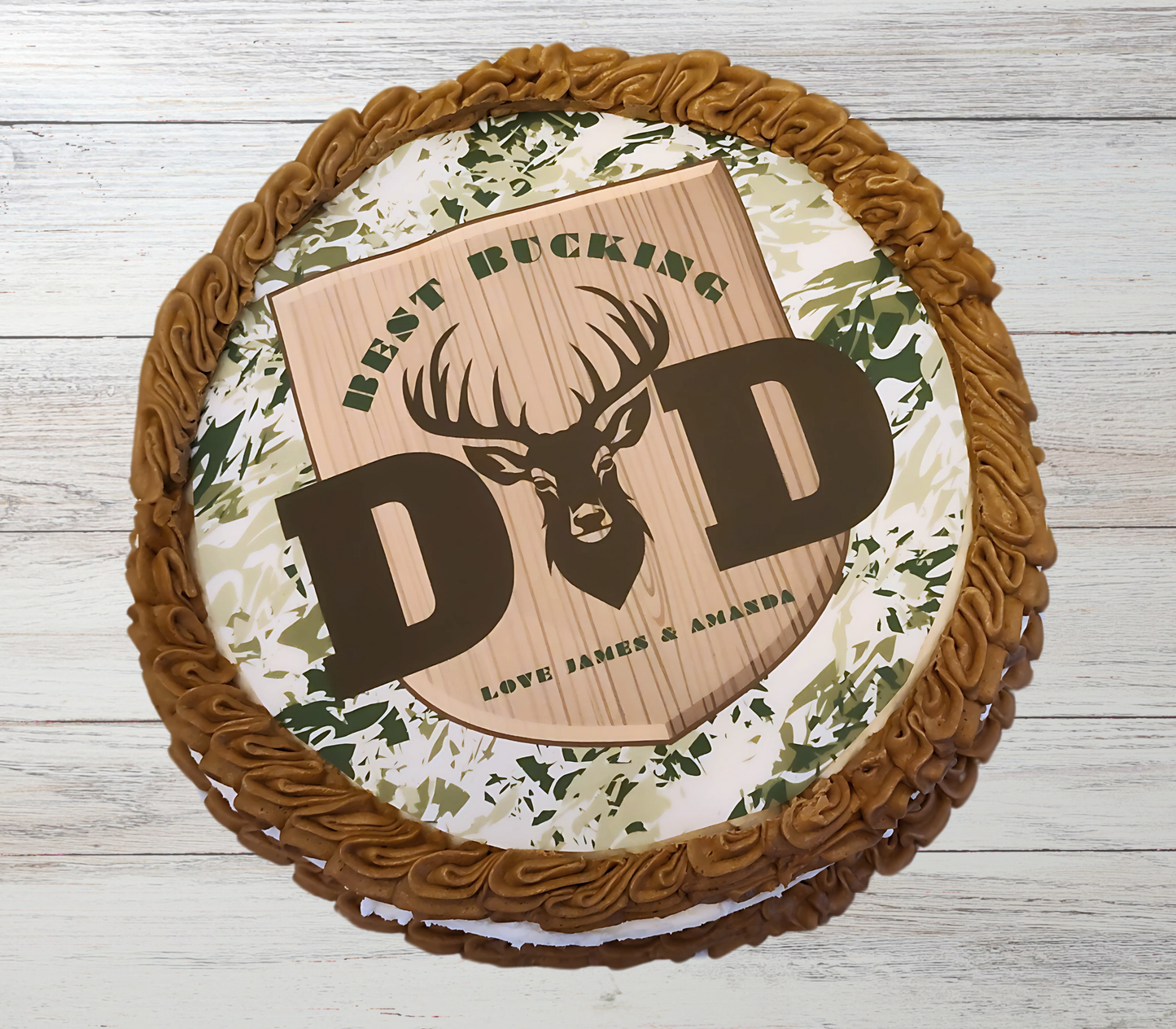 Hunting Edible Father's Day Cake Topper Personalized Sugar Sheet | 6 Style Options