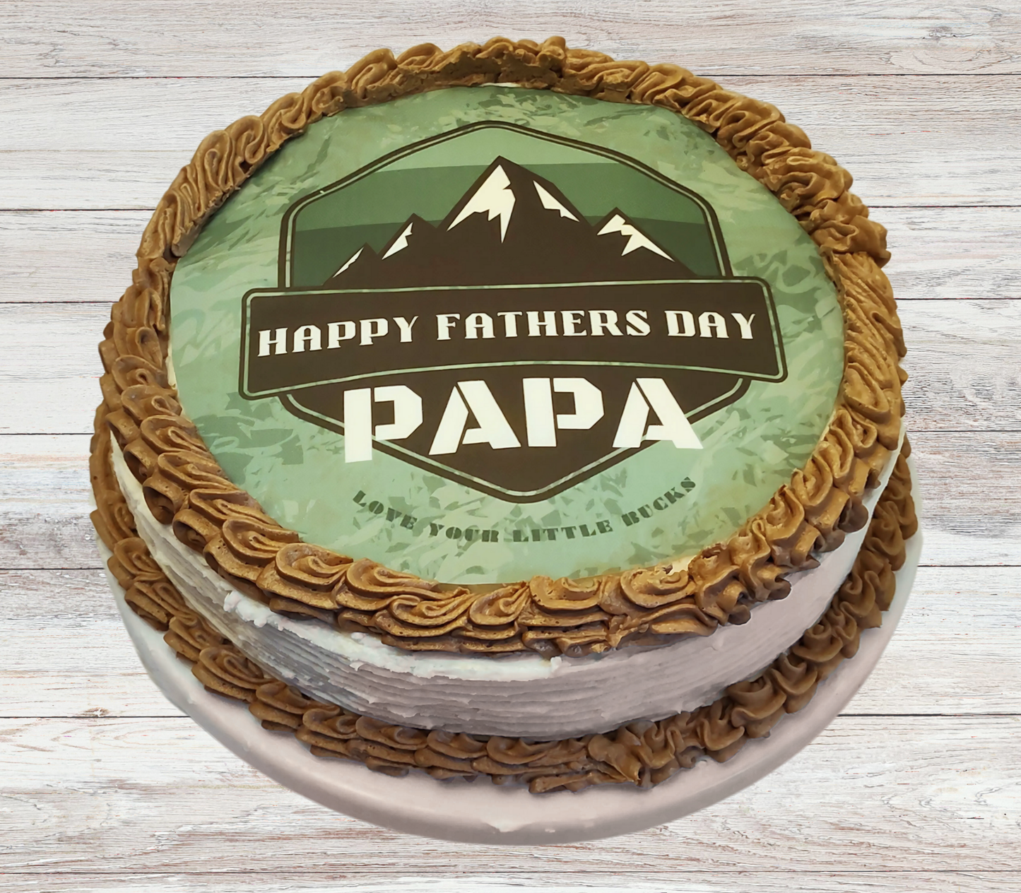Hunting Edible Father's Day Cake Topper Personalized Sugar Sheet | 6 Style Options