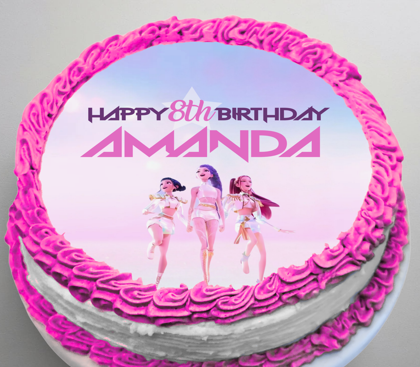 Demon Hunters Edible Cake Topper Frosting Sheet | for a K-Pop Birthday Party