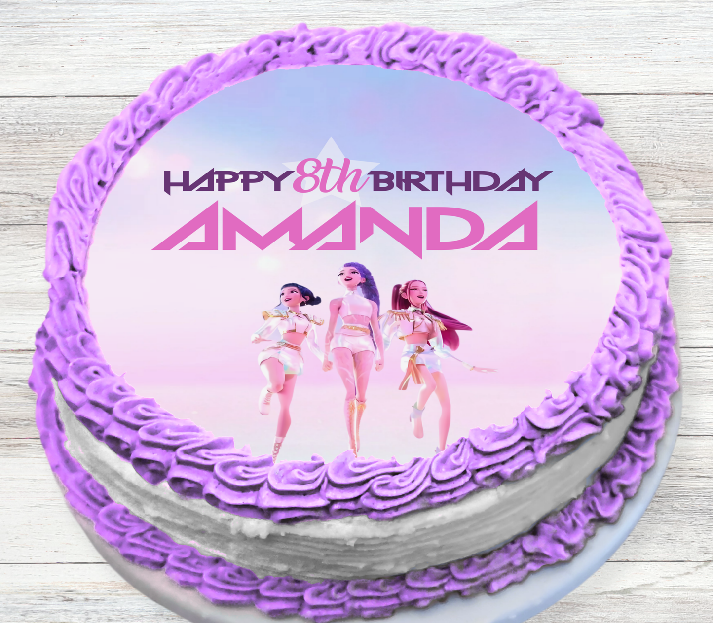Demon Hunters Edible Cake Topper Frosting Sheet | for a K-Pop Birthday Party