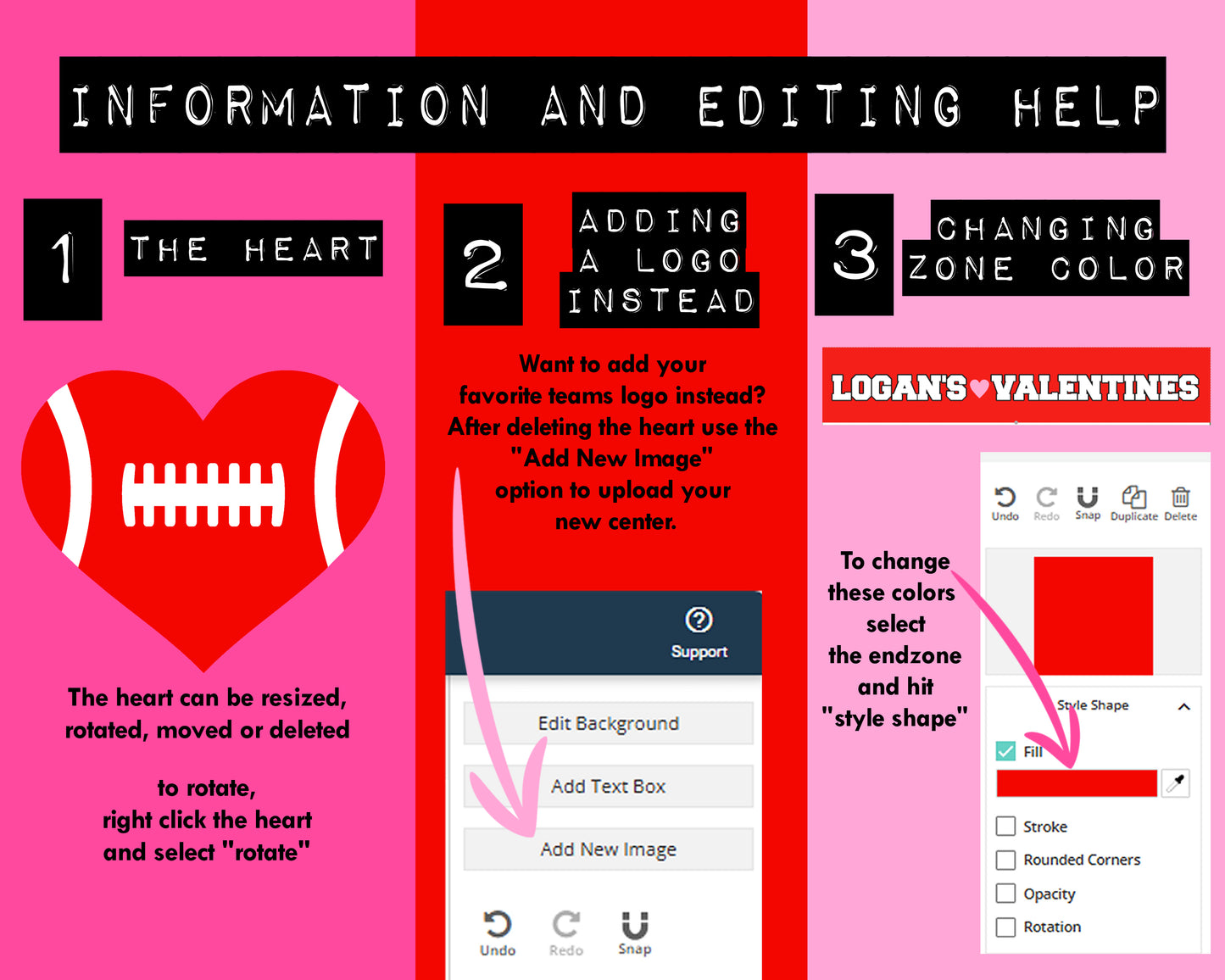 Printable Valentines Football Field For Box || EDITABLE DIGITAL DOWNLOAD