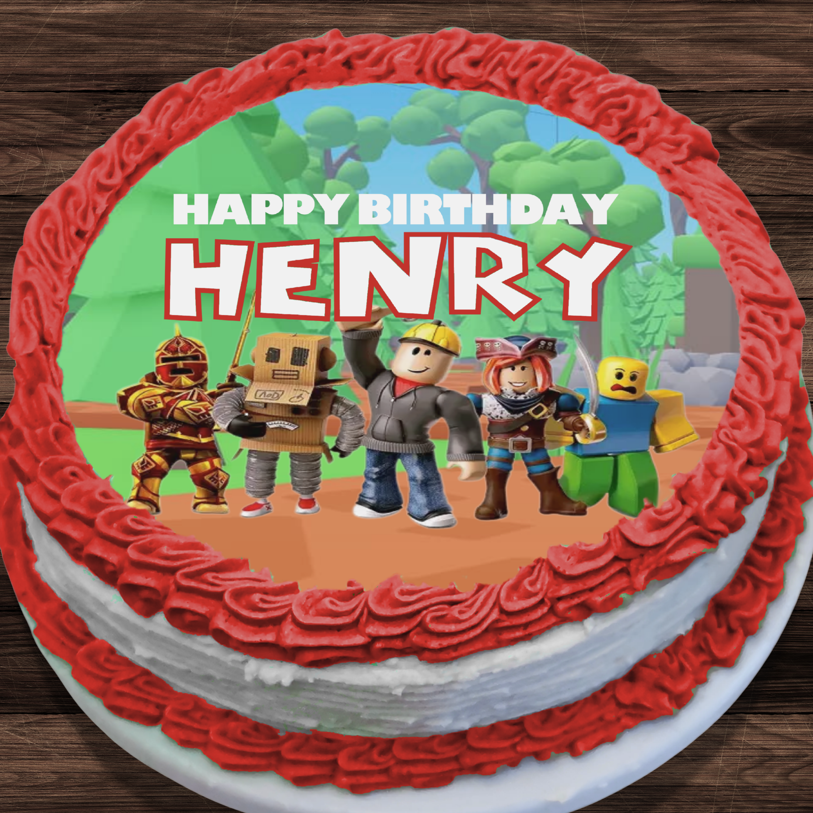 Roblox Edible Birthday Cake Topper Sugar Sheet – Brieezy Boutique