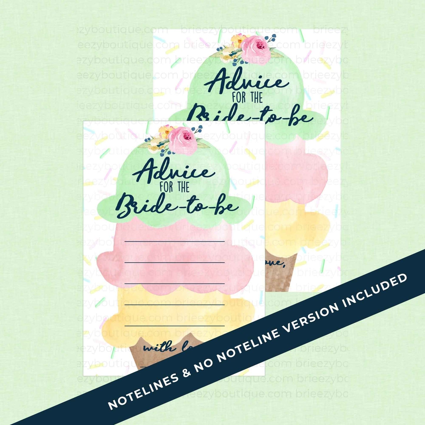 Ice Cream Advice for the Bride to Be (Digital Download)
