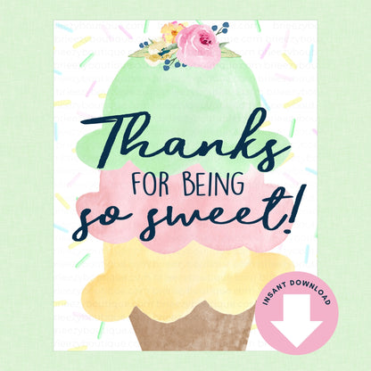 Scooped Up Ice Cream Bridal Shower Signs - 15 Signs to Choose From (Printable Digital Download)