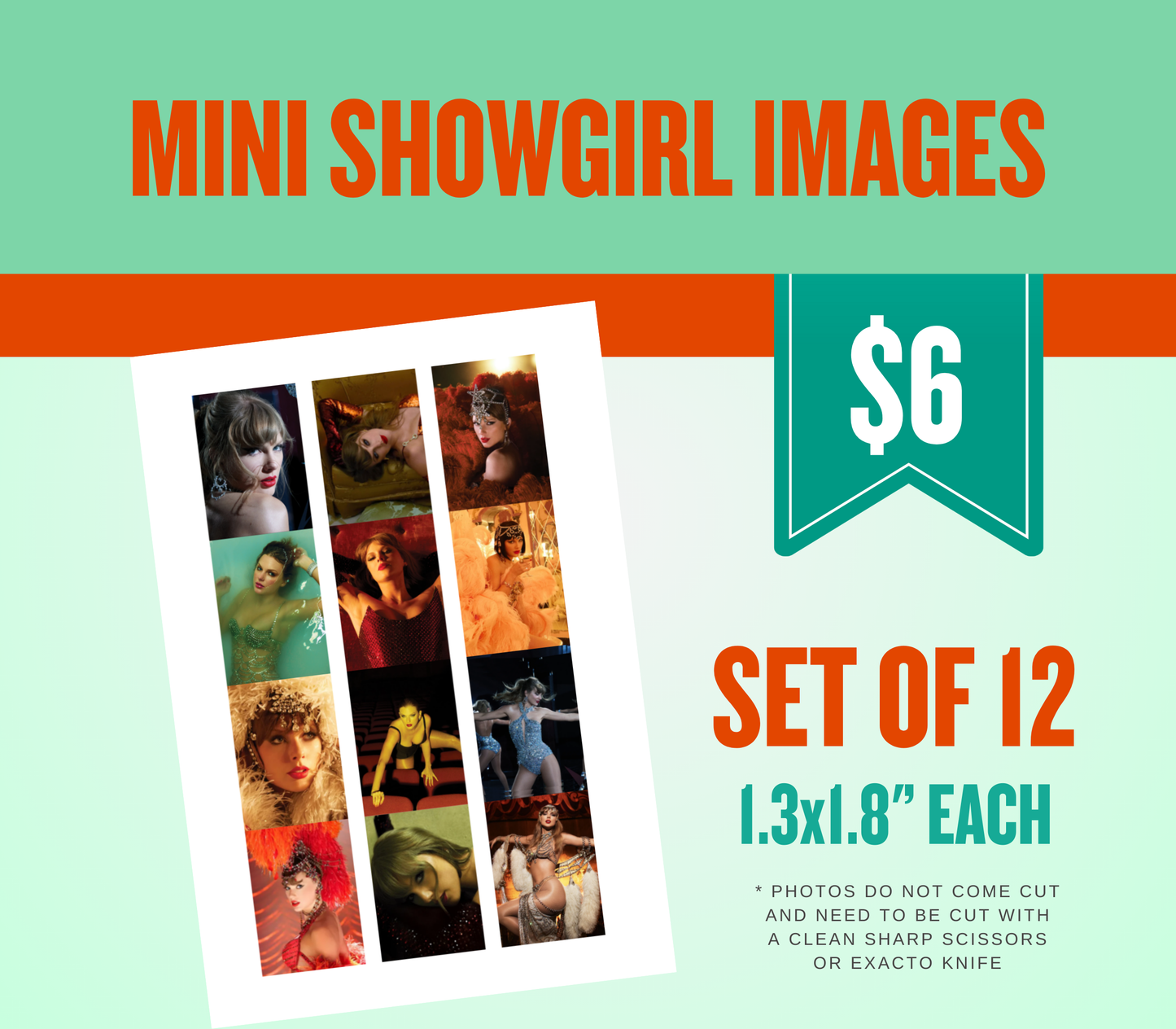 Life of a Showgirl Edible Cake Topper Sugar Sheet | for a Swiftie Birthday or Bridal