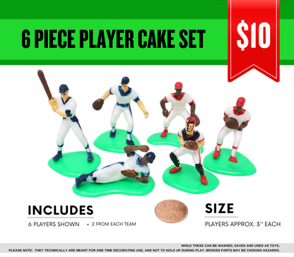 Edible Baseball Field Cake Topper Personalized Sugar Sheet | for a Baseball Birthday or Team Party