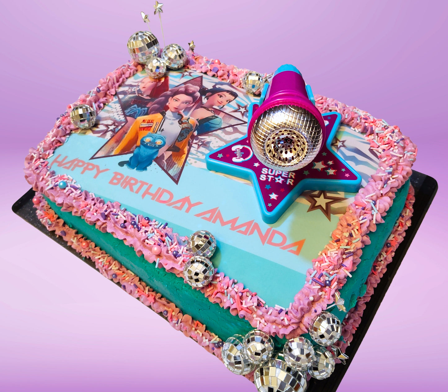 Demon Hunter Edible Cake Topper Sugar Sheet | for a K-Pop Birthday Party