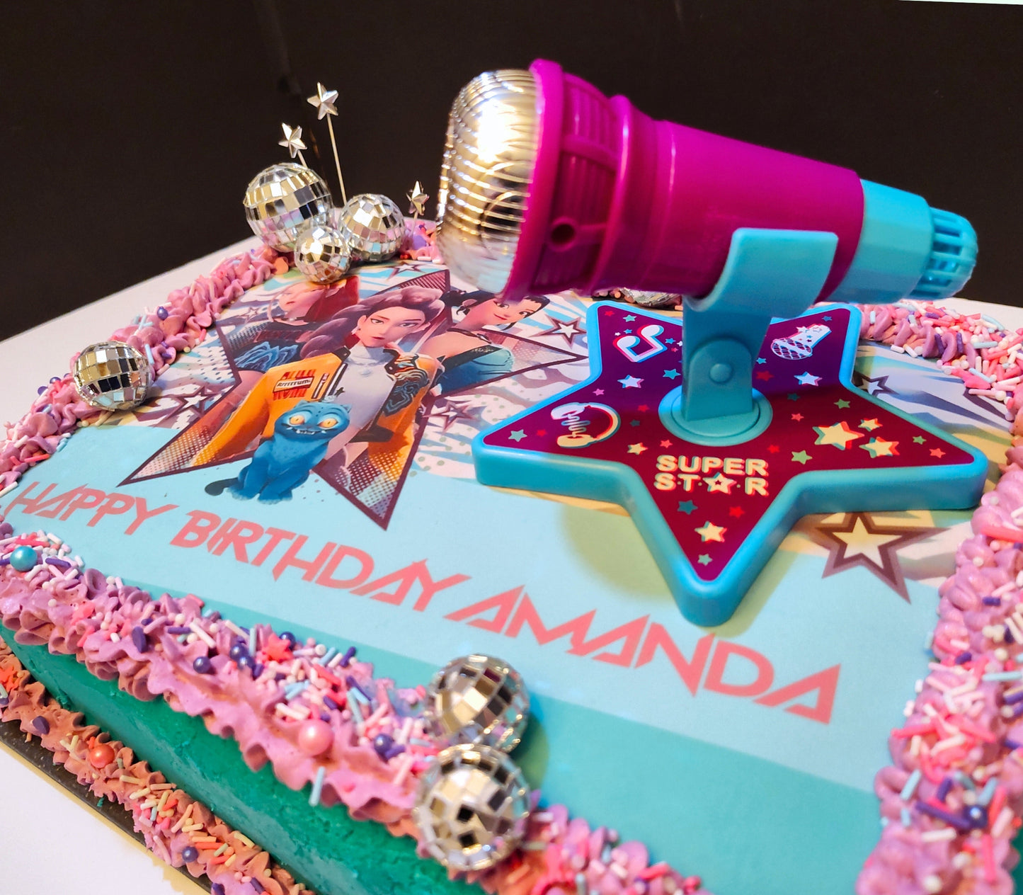 Demon Hunter Edible Cake Topper Sugar Sheet | for a K-Pop Birthday Party