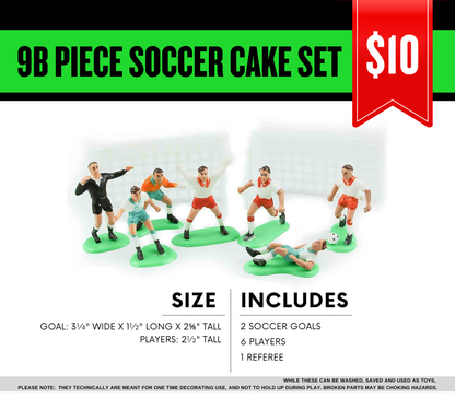 Edible Soccer Field Cake Topper Personalized Sugar Sheet | for a Soccer Birthday or Team Party
