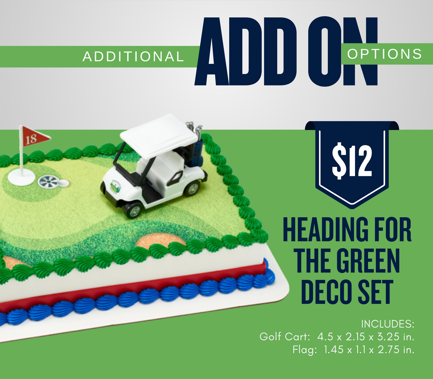 Golf Edible Father's Day Cake Topper Personalized Sugar Sheet | 5 Style Options