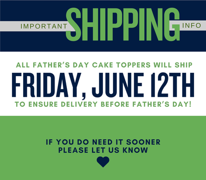 Golf Edible Father's Day Cake Topper Personalized Sugar Sheet | 5 Style Options