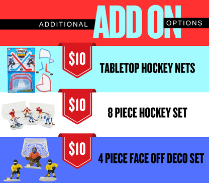 Edible Hockey Rink Personalized Cake Topper Sugar Sheet | for a Hockey Birthday or Team Party