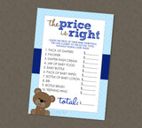 Teddy Bear Price Is Right Baby Shower Game - INSTANT DOWNLOAD - Bear Baby Shower Games, Teddy Bear Baby Shower, The Price Is Right