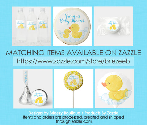 Rubber Duck ABC Baby Items Shower Game - INSTANT DOWNLOAD - Duck Baby Shower Games, Baby Abc Game, Rubber Duckie, Ducky Baby Shower