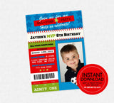 Sports All Star Birthday Invite - EDITABLE INSTANT DOWNLOAD - Sports Photo Birthday Invitation, Sports Party Invites, Soccer, Football