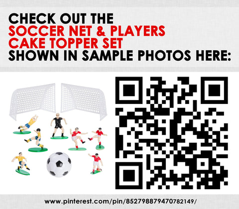 Editable Edible Soccer Field Personalized Birthday Cake Topper - EDITABLE INSTANT DOWNLOAD - Soccer Birthday, Soccer Field Cake Topper