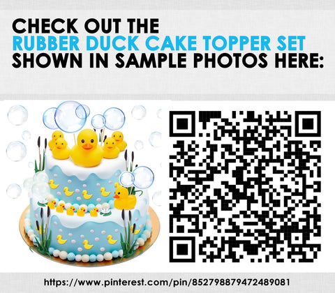 Downloadable Edible Rubber Ducky You're the 1 First Birthday Cake Topper - INSTANT DOWNLOAD - Rubber Ducky Birthday, Cake Topper Design