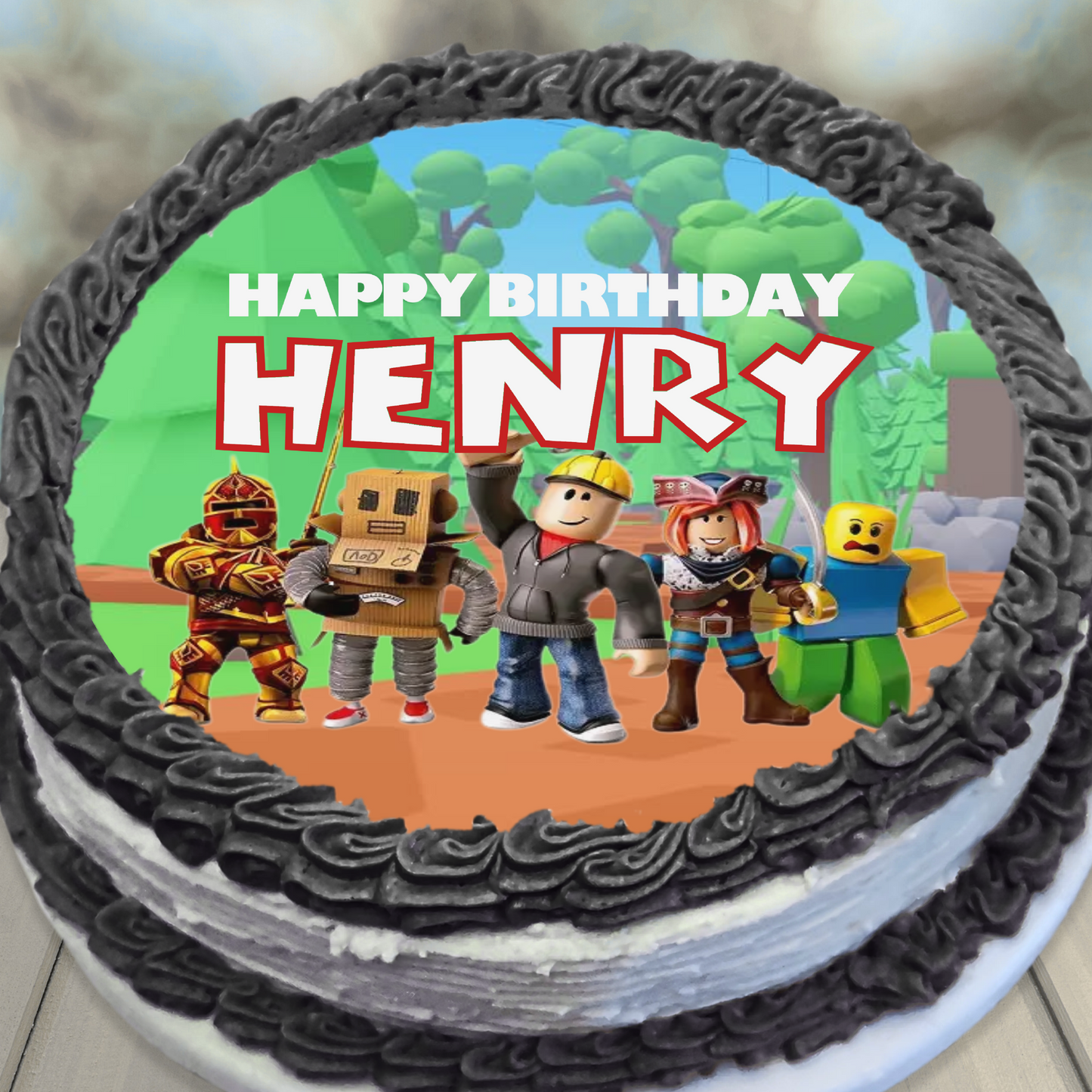 Roblox Edible Cake Topper Sugar Sheet | for a Roblox Birthday Party